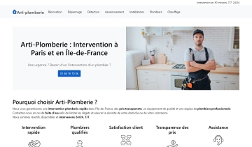 Arti-Plomberie, votre expert en plomberie à Paris