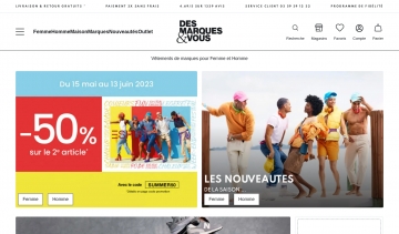 Plateforme de vente de vêtements et autres accessoire de mode