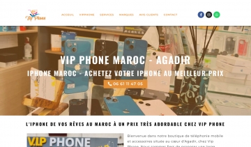 Boutique de téléphonie mobile et accessoires à Agadir au Maroc