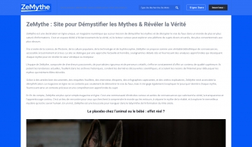ZeMythe, le site de démystification des mythes