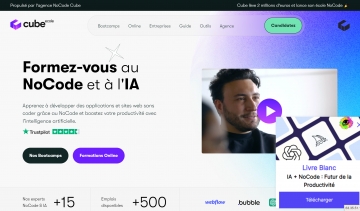 Ecole Cube, spécialiste en formation au NoCode et IA