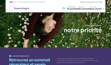 Somnologie, portail pour comprendre le sommeil et trouver un sommeil