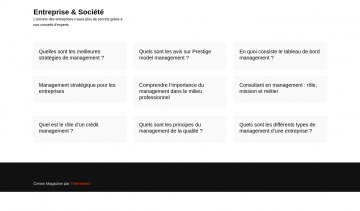 Entreprise Société, le meilleur blog des secrets de l'entreprise 