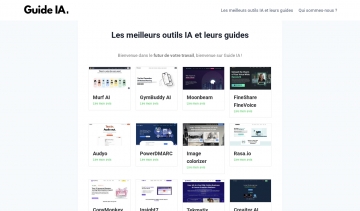 Guide IA, répertoire des meilleures outils IA