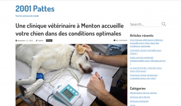 2001 Pattes : blog sur les animaux de manière générale