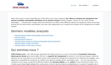 Coffre voiture, le guide sur la capacité de chargement d'une voiture