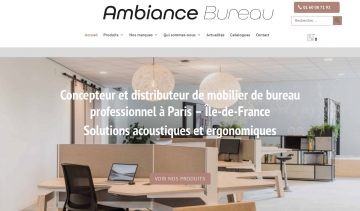 Ambiance Bureau, concepteur et distributeur de mobilier pour bureau à Paris