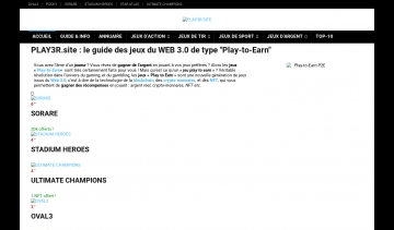 play3r, guide et annuaire des jeux du web 3.0
