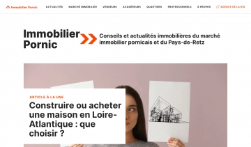 Capture d'écran du site Immobilier-Pornic.fr