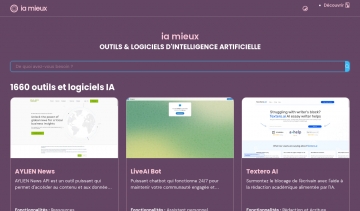 Capture d'écran du site IA Mieux