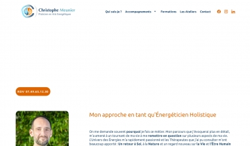 site Christophe Meunier - Énergéticien Magnétiseur