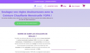YOPA, une ceinture menstruelle chauffante efficace