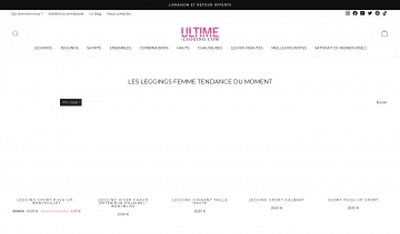 Ultime-Legging, votre boutique en ligne de leggings de sport femme