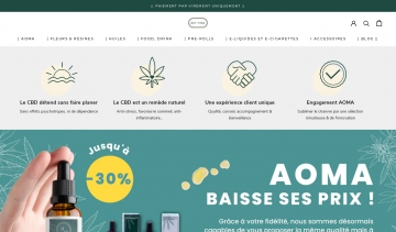 AOMA, vente de produits à base de cannabidiol (CBD)
