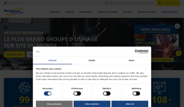 Groupe d’usinage et de réparations de métal sur site du monde