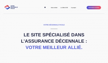 Votre Décennale Facile : Site spécialisé dans l’assurance décennale