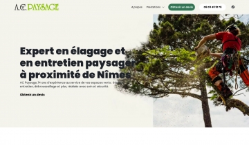 AC Paysage, entreprise d'élagage et d'abattage à Nîmes