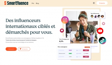 Smartfluence, plateforme d’automatisation du marketing d’influence