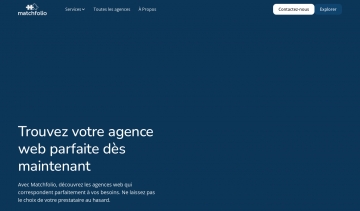 Matchfolio pour trouver l'agence idéale pour son projet