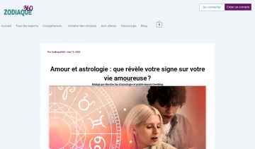  Zodiaque360, les compatibilités amoureuses grâce à l’astrologie 