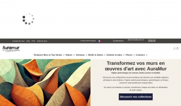 AuraMur, commercialisation de papiers peints au design exclusif