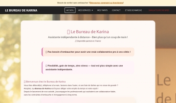 Le Bureau de Karina, assistante indépendante à distance 