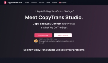 Copytrans.studio, application pour gérer les photos sur Iphone et iPad 
