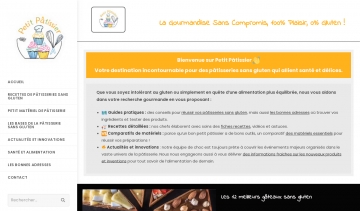 Petit Pâtissier propose une plateforme dédiée à la pâtisserie sans gluten, alliant santé, gourmandise et simplicité