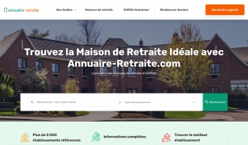 Annuaire-Retraite.com : Trouvez la maison de retraite idéale en France