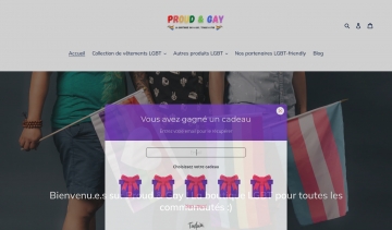 Boutique tendance de vêtements et d’accessoires LGBT