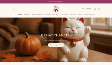 Le Chat Chanceux, boutique du maneki Neko