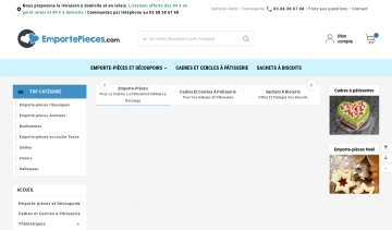 Emportepieces.com, boutique emporte-pièces et découpoirs