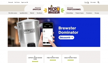 Microbrasseur, kits de brassage complets pour débutants et amateurs