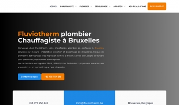 Fluviotherm, plombier chauffagiste professionnel à Bruxelles