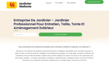 Jardinier Wallonie, entretien complet et prestations ponctuelles 