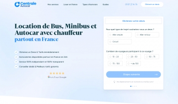 Central Autocar, une plateforme dédiée aux déplacements de groupes