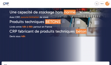 CRP, expert français des solutions en béton pour réseaux et voirie