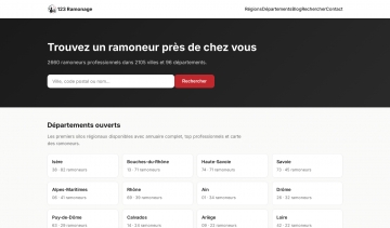 123 Ramonage : Trouvez un ramoneur près de chez vous en France