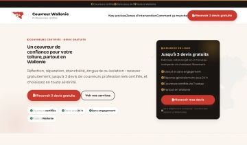 Couvreur Wallonie : des professinnels de la toiture à votre service