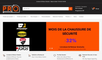 La Sélection du Pro, des vêtements de travail pour chantiers