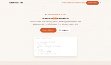 edition de sites