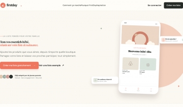 FirstDay, accédez à une liste de naissance libre et personnalisable
