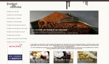 fondant chocolat