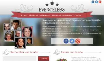 Evercelebs, portail des stars décédées