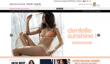 Princesse tam.tam, boutique lingerie en ligne