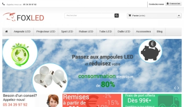 Foxled.fr, vente en ligne d'éclairage LED de qualité à petit prix