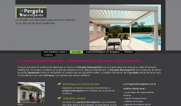 Pergola biotempérée