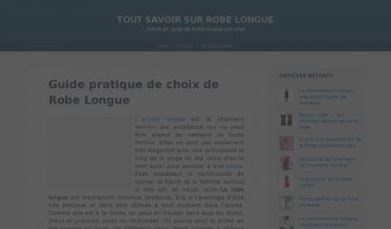 Guide de choix de robe longue