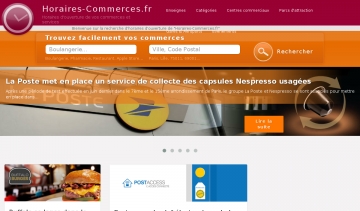 Horaires commerces