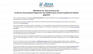 jeux concours gratuits